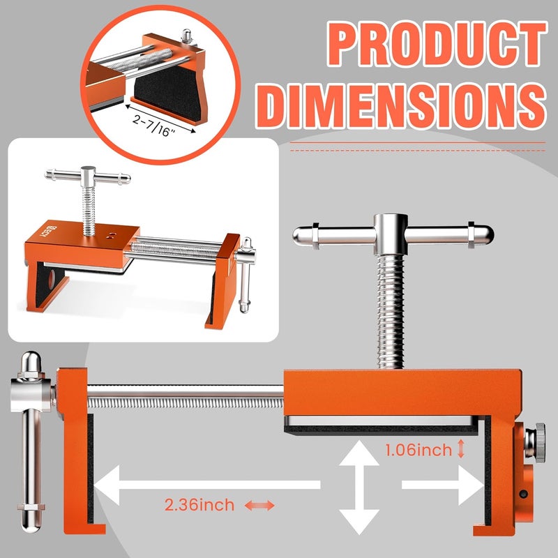 ECY Cabinet Clamps 2 Pack - Cabinet Face Frame Alignment Tool，Anodized Aluminum Alloy, Professional Installation Clamps for Woodworking & DIY Projects​ - Image 2